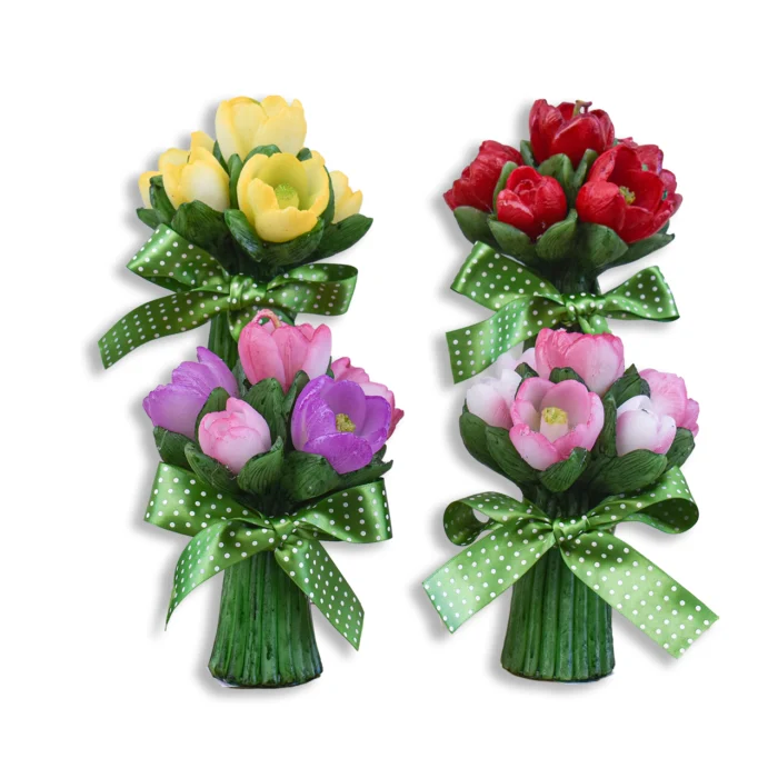 Πασχαλινή Λαμπάδα “Μπουκέτο Τουλίπες”