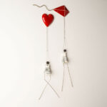 Επιτοίχιο Κεραμικό Διακοσμητικό ''Χαρταετός Με Φιγούρα'' - Image 2