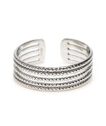 Δαχτυλίδι Ατσάλι επιπλατινωμένο