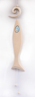 Χειροποίητο Κεραμικό Επιτοίχιο Διακοσμητικό "Ψάρι" - Image 3