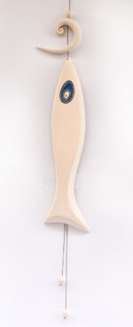 Χειροποίητο Κεραμικό Επιτοίχιο Διακοσμητικό "Ψάρι" - Image 5