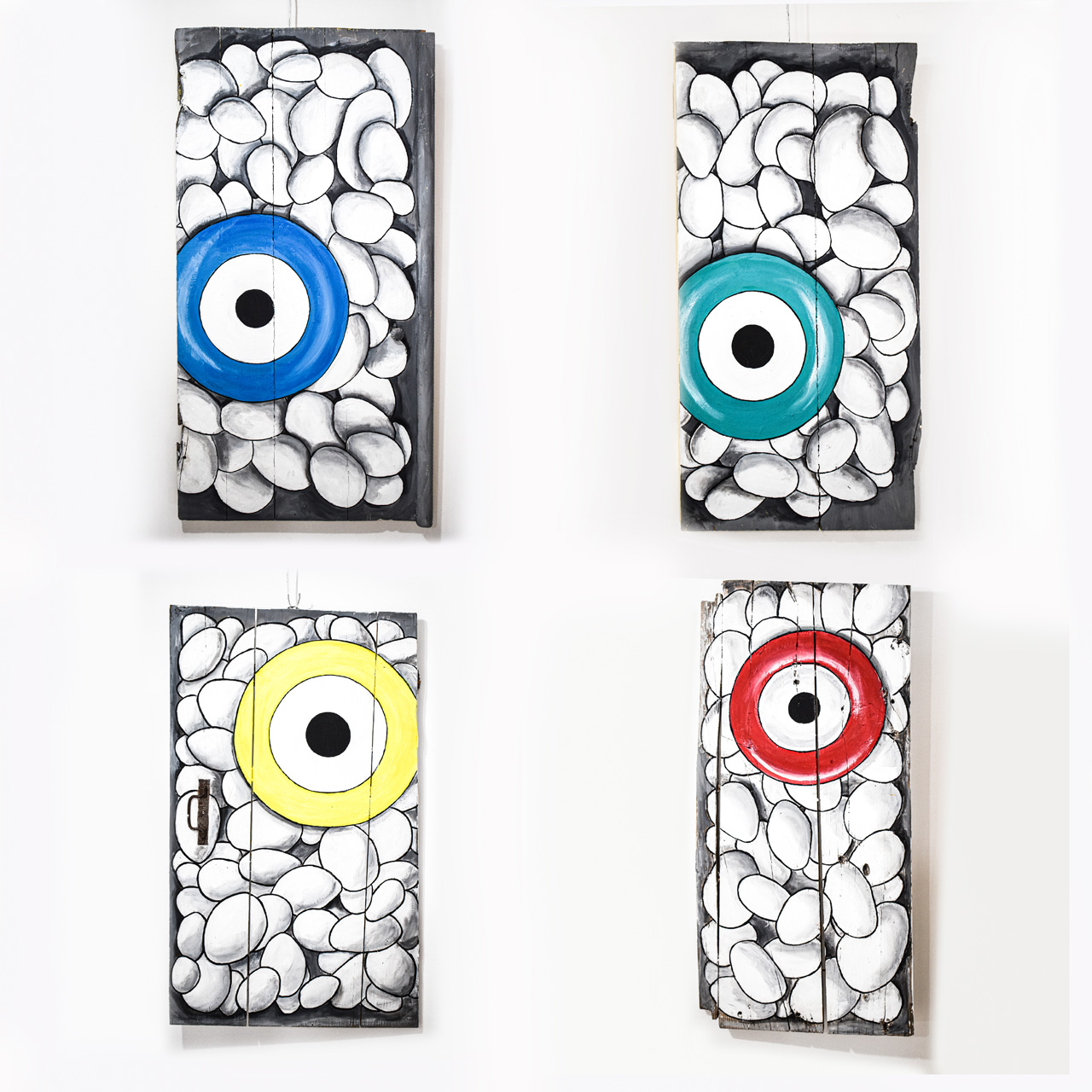 120 Πίνακας Ζωγραφικής "Μάτι-Βότσαλα" - Image 1