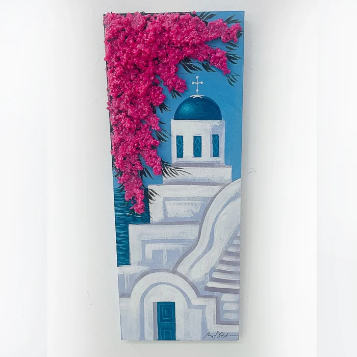 Χειροποίητος Πίνακας Ζωγραφικής "Εκκλησία"