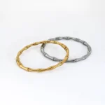 Βραχιόλι Χειροπέδα Σταθερή Από Ατσάλι “Κόκκαλο”