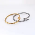 Βραχιόλι Χειροπέδα Σταθερή Από Ατσάλι “Πρόκα”.