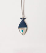 Χειροποίητο Κολιέ Από Ασήμι 925 Επιπλατινωμένο “Ψάρι” - Image 4