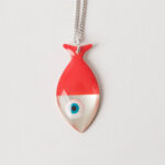 Χειροποίητο Κολιέ Από Ασήμι 925 Επιπλατινωμένο “Ψάρι”