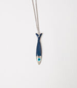 Χειροποίητο Κολιέ Από Ασήμι 925 Επιπλατινωμένο “Σαρδέλα” - Image 4