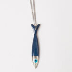 Χειροποίητο Κολιέ Από Ασήμι 925 Επιπλατινωμένο “Σαρδέλα”