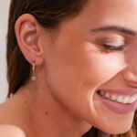 Σκουλαρίκι Από Ατσάλι Επιχρυσωμένο "Κρικάκι Αστέρι"