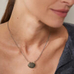 Κολιέ Με "Μάτι" Από Ατσάλι Επιχρυσωμένο