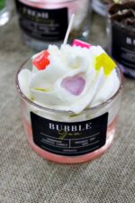 Αρωματικό Κερί Σόγιας "Bubble Gum" Σε Γυάλινο Ποτήρι - Image 2