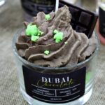 Αρωματικό Κερί Σόγιας "Dubai Chocolate" Σε Γυάλινο Ποτήρι