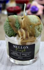 Αρωματικό Κερί Σόγιας “Πεπόνι” Σε Ποτήρι - Image 4