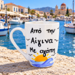 Κούπα Με Ατάκα “Από Την Αίγινα Με Αγάπη”