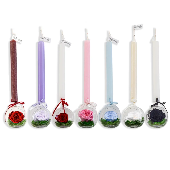 Πασχαλινή Λαμπάδα "Forever Rose"