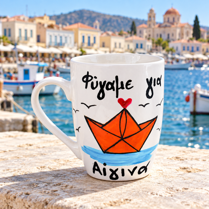 Κούπα Με Ατάκα “Φύγαμε Για Αίγινα”