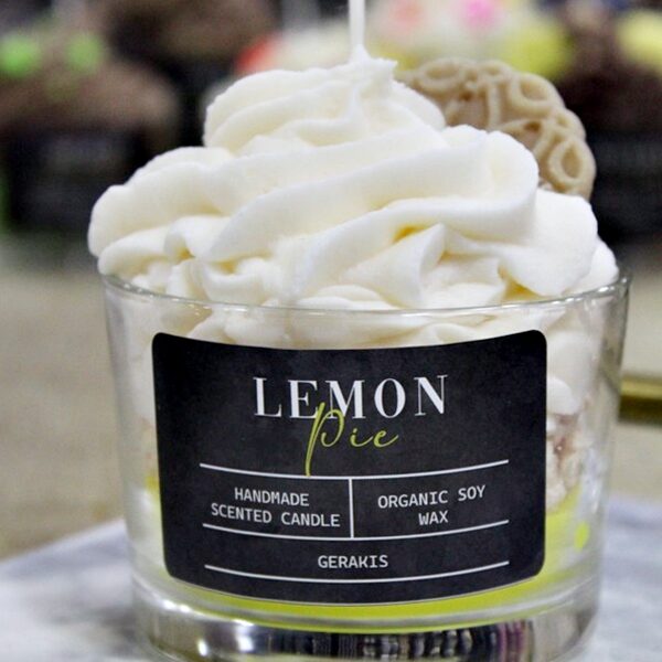 Αρωματικό Κερί Σόγιας “Lemon Pie” Σε Ποτήρι Αρωματικό Κερί Σόγιας “Lemon Pie” Σε Ποτήρι