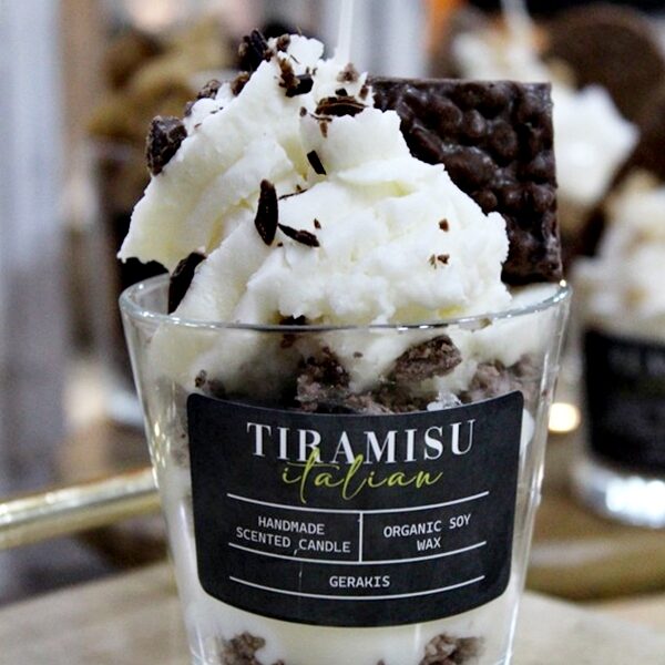 Αρωματικό Κερί Σόγιας “Tiramisu” Σε Ποτήρι Αρωματικό Κερί Σόγιας “Tiramisu” Σε Ποτήρι