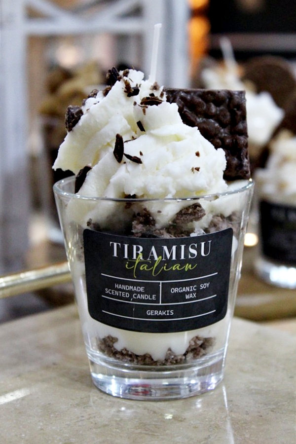 Αρωματικό Κερί Σόγιας “Tiramisu” Σε Ποτήρι