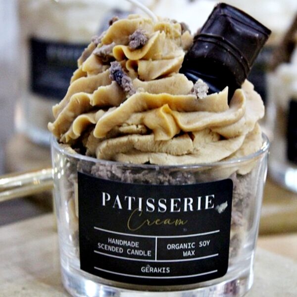 Αρωματικό Κερί Σόγιας “Cream Patisserie” Σε Ποτήρι