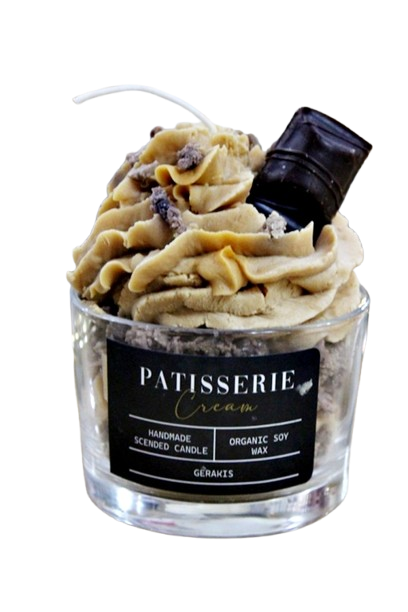 Αρωματικό Κερί Σόγιας “Cream Patisserie” Σε Ποτήρι