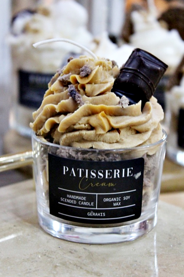 Αρωματικό Κερί Σόγιας “Cream Patisserie” Σε Ποτήρι