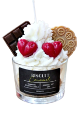 Αρωματικό Κερί Σόγιας “Biscuit Caramel” Σε Ποτήρι
