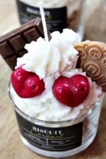 Αρωματικό Κερί Σόγιας “Biscuit Caramel” Σε Ποτήρι