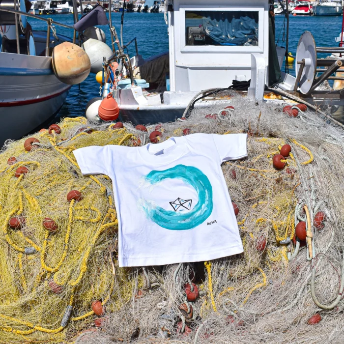 Παιδική Μπλούζα t-shirt Με Ατάκα "Κύμα"
