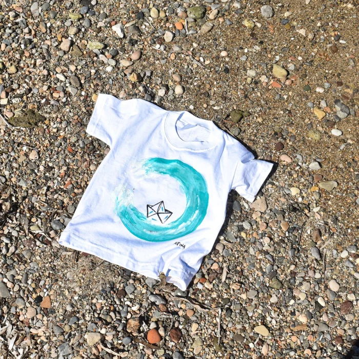 Παιδική Μπλούζα t-shirt Με Ατάκα "Κύμα"