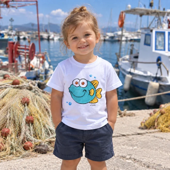 Παιδική Μπλούζα t-shirt Με Ατάκα "Ψάρι"