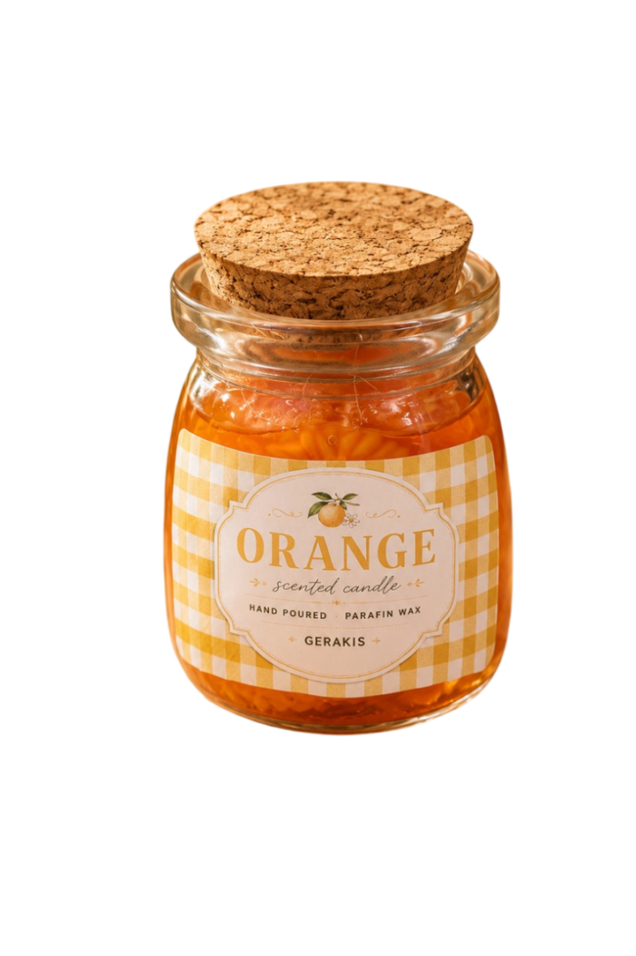 Αρωματικό Κερί “Orange Gel Candle” Σε Βαζάκι