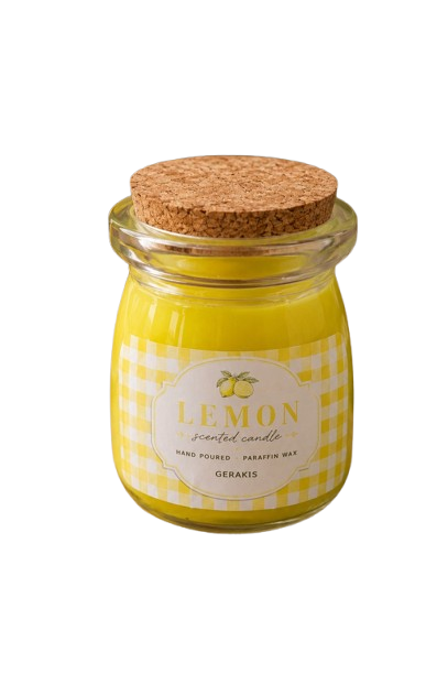 Αρωματικό Κερί “Lemon Gel Candle” Σε Βαζάκι