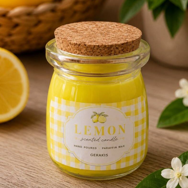 Αρωματικό Κερί “Lemon Gel Candle” Σε Βαζάκι Αρωματικό Κερί “Lemon Gel Candle” Σε Βαζάκι