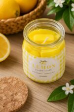 Αρωματικό Κερί “Lemon Gel Candle” Σε Βαζάκι