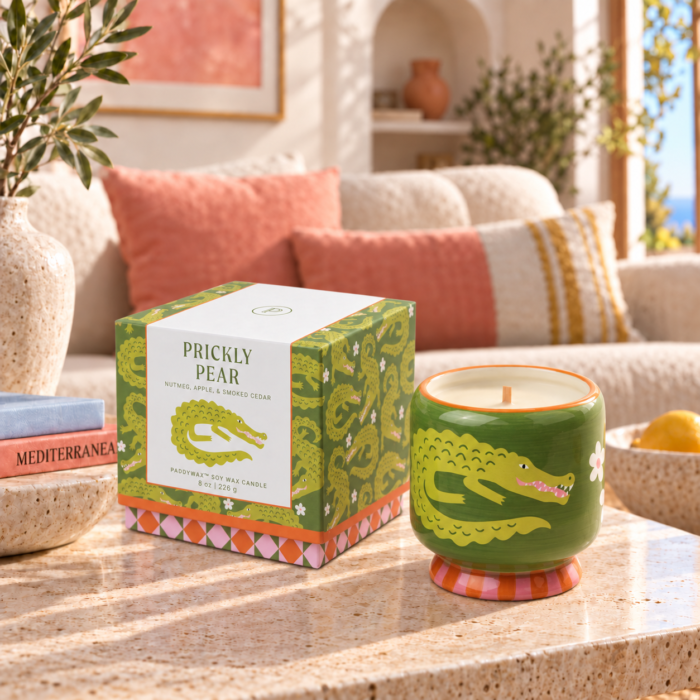 Αρωματικό Κερί Σόγιας Paddywax “Adopo Prickly Pear Crocodile”